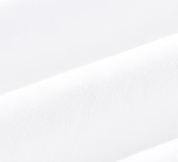 Ensemble de literie de chambre à coucher 100% coton, drap de lit de couleur blanche, taille unique en percale