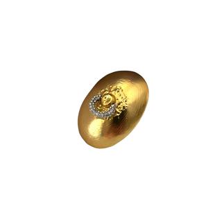 Anello Aperto Taglia Unica in Ottone Placcato Oro 18K con Pietra Naturale, Serie Body Art, Trendy per Anniversario - Product Image 5