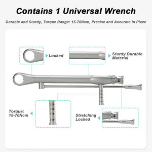 Ferramenta de Reparação de Implantes Dentários com Chave de Torque para Implantes Dentários, Kit Prostético, Atacado de Fábrica 15-70ncm - Product Image 5
