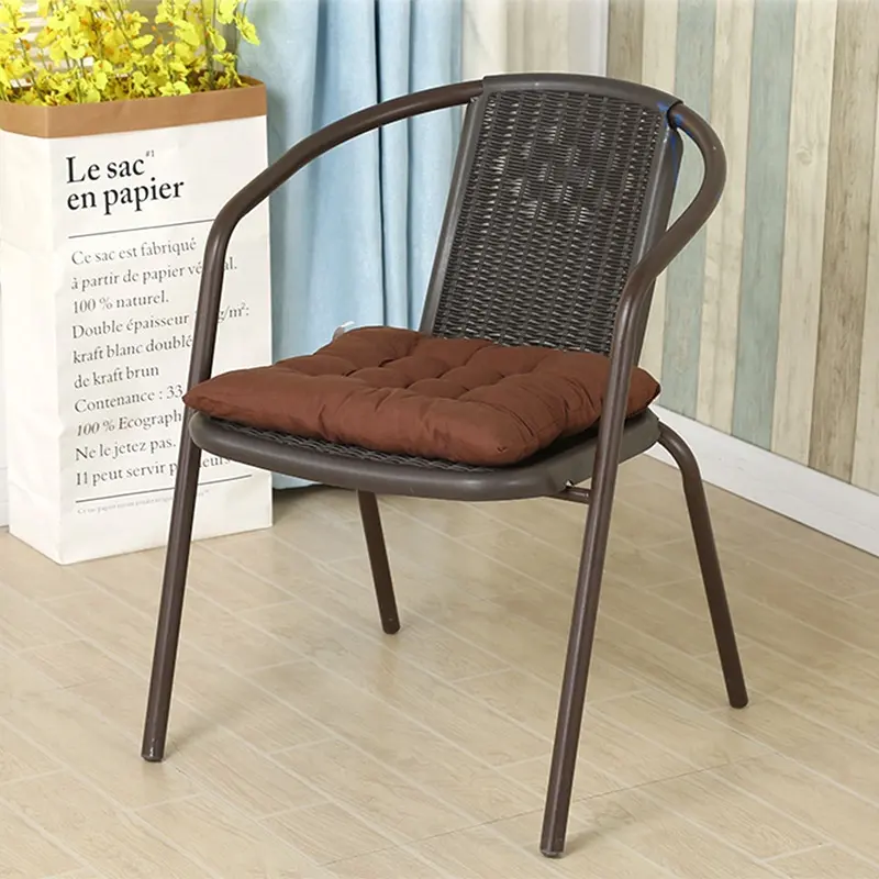 AIRFFY OEM/ODM Sillas de Comedor Plastic Rattan Woven Outdoor Wicker Garden Chair Outdoor