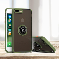 Vente chaude magnétique 360 rotatif anneau support support pare-chocs étui pour iPhone 7 Plus 8plus couverture arrière coque de téléphone