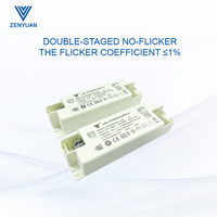 Fuente de Alimentación de Corriente Constante Bipolar Aislada Sin Parpadeo de Fábrica ZENYUAN, Controlador LED de Alta Eficiencia y Alto PFC para Panel Downlight