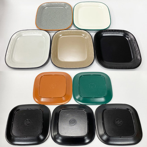 <b>Melamine</b> tableware, hot pot restaurant serving <b>plates</b>, imitation porcelain square <b>plates</b>, side dish <b>plates</b>, commercial - Product Image 1