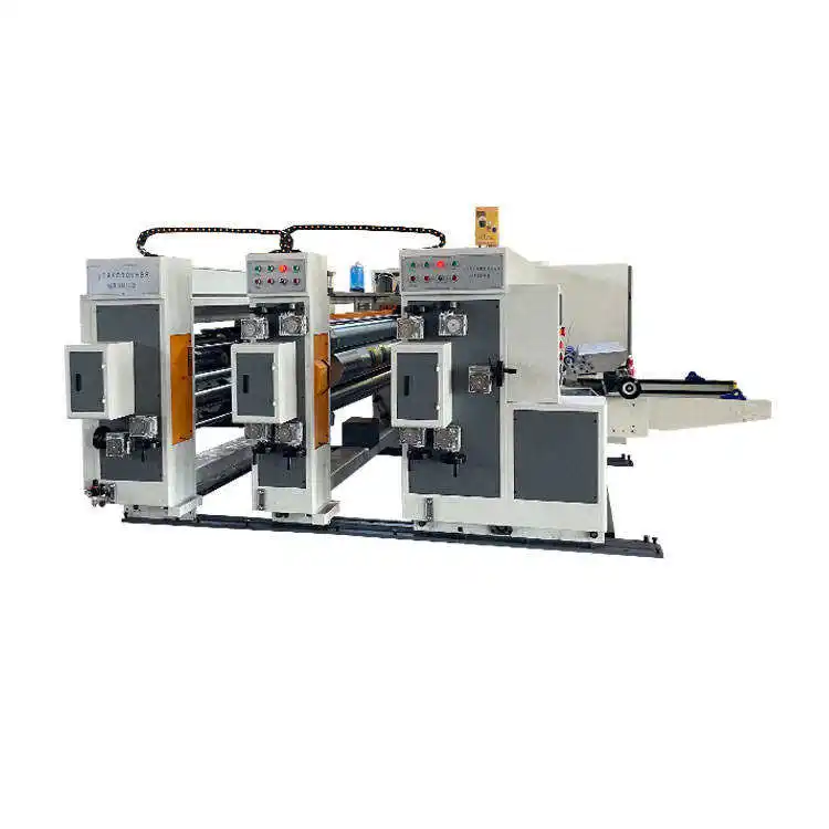 Máquina de prensado de cajas corrugadas, máquina de impresión de cajas corrugadas de 2 colores, centro comercial