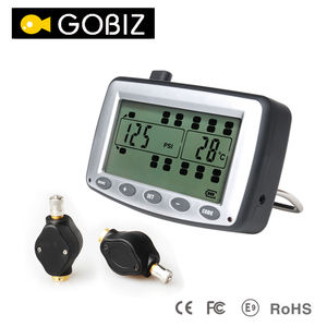 Çift modlu 6-22 tekerlekler TPMS monitör için kamyon/römork/otobüs gerçek zamanlı lastik basınç sistemi ile dahili/harici sensörler - Product Image 2