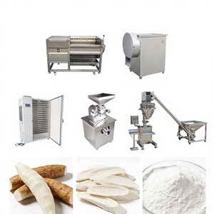 Ligne de production complète de farine de manioc et de semoule avec fonction de séchage, haute efficacité, capacité de 100-2000 kg/h, fournie directement par l'usine - Product Image 1