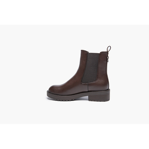 <span class=keywords><strong>Bottines</strong></span> <span class=keywords><strong>Chelsea</strong></span> imperméables pour femmes en <span class=keywords><strong>cuir</strong></span> PU avec semelle en caoutchouc, à enfiler, noires, pour le travail, automne-hiver - Product Image 4