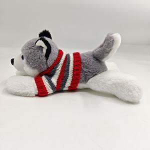 Peluche Husky en gros, adorable, sûr, pour jouer à cache-cache, animal personnalisé avec un <span class=keywords><strong>pull</strong></span>, jouets en peluche pour cadeaux créatifs pour garçons et filles - Product Image 3