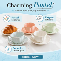 Élégant ensemble tasse et soucoupe en porcelaine fine rose gaufrée, design en relief écologique, pour le thé de l'après-midi, cadeau pour la maison et la table