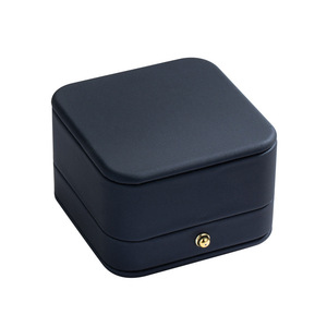 My Muyu Jewelry <b>Box</b> Square 7x7x4.5cm PU <b>Material</b> Solid Color High-End <b>Storage</b> For Necklaces Brooches Earrings Bracelets - Product Image 1