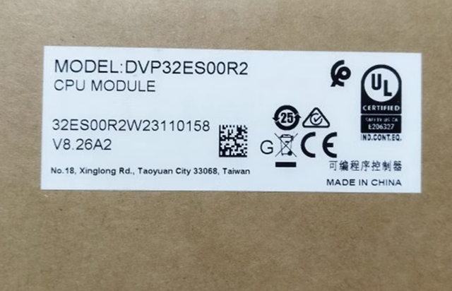 Dvp32es00r2 Plc 100-240vac 16di 16do Relay Output