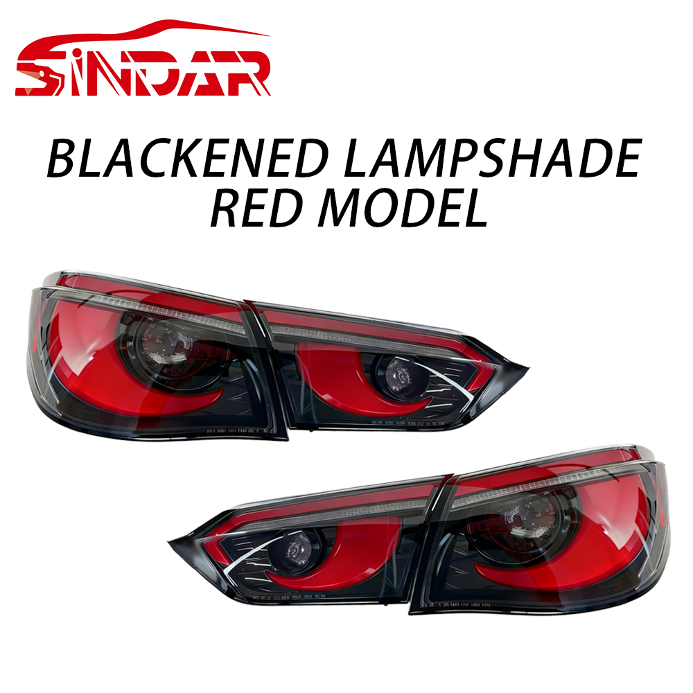 Blackened lampshade red model