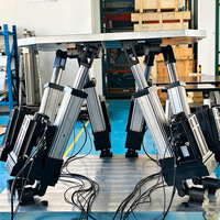 Plateforme de simulation de mouvement à 6 axes JSTKJ Sea Condition, simulateur de mouvement hexapode Stewart à 6 degrés de liberté, entraînement par servomoteur