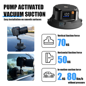 Ventouse électrique de 4,5 pouces pour montage automobile, photographie, prise de vue sportive, caméra de qualité professionnelle - Product Image 5