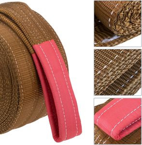 헤비 듀티 와이드 바디 플랫 웨빙 슬링 50t 40 톤 30 톤 용량 고강도 견인 슬링 - Product Image 2