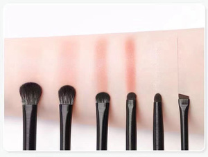 Plastic Handle Bristle Flat Eyebrow Tint Brush Applicator Fine Angled Eyebrow & Eyeliner Brush Set GZ RTS Bulk Mixed Order - Product Image 3