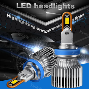 Xview XU85 2 tubo di rame Led luce per <span class=keywords><strong>auto</strong></span> H1 H4 H7 H11 H13 9005 9007 faro 9012 Led per <span class=keywords><strong>auto</strong></span> 90W 180W 6000 k36000lm - Product Image 2