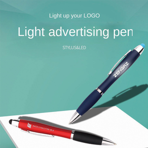 Toàn cầu sản xuất biểu tượng tùy chỉnh ánh sáng bút bi màn hình cảm ứng cho Stylus boligrafos nhựa cá nhân mực in bóng - Product Image 3