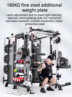 Machine Smith Professionnelle Multi-Fonction Haute Qualité Robuste pour Usage en Salle de Sport, Tonification Musculaire et Entraînement de Force