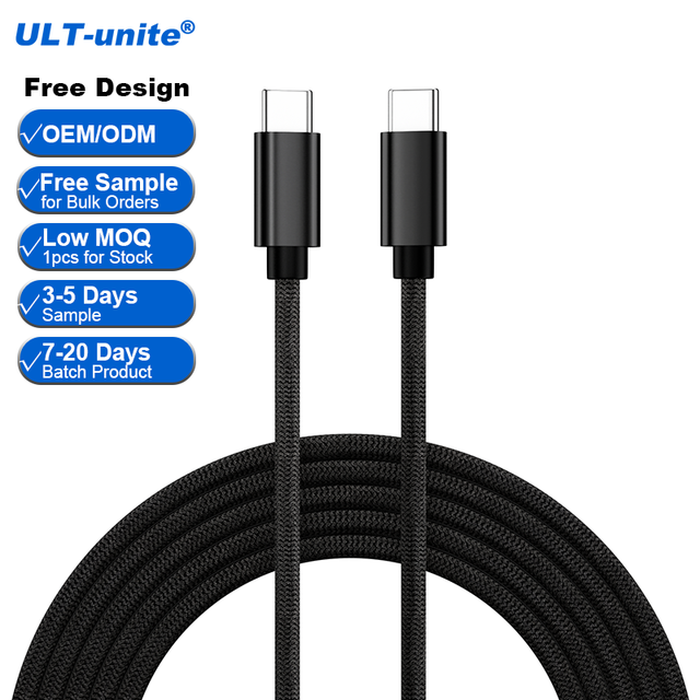 ULT-unite Multi Functional 3M Long Length USB C Charging Universal Cable 10Ft OEM USBC Charging Cable Bulk
