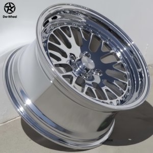 Jantes en alliage forgé DW 2P, chrome poli, <span class=keywords><strong>17</strong></span>, 18, 19, 20 pouces, aluminium forgé, pour voitures <span class=keywords><strong>de</strong></span> course, compatibles avec Audi GT, Lexus GSF, Cobra SVT - Product Image 5