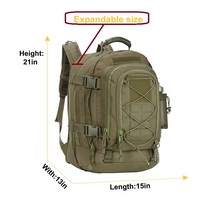 Sac à dos tactique à motif camouflage, dos ergonomique en fibre de polyester, logo personnalisé, résistant aux basses températures