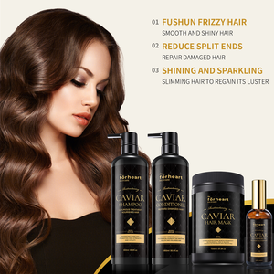 OEM Kundenspezifisches Logo Kaviar-Extrakt Luxus Afro-Haarpflege-Set Produkt Organisches Protein-Kaviar-<span class=keywords><strong>Shampoo</strong></span> und Conditioner - Product Image 3