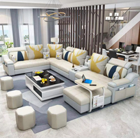 Ventes Flash Ensemble Canapé Sectionnel Meubles de Salon Design Style Nordique Canapé d'Angle pour Maisons Hôtels Villas