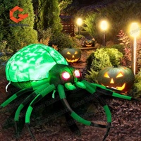 Éclairage LED Araignée gonflable décorative Araignées gonflables publicitaires personnalisées pour les décorations de fêtes et d'événements