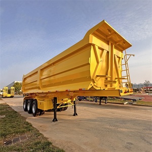 Semirremolque de <span class=keywords><strong>Carga</strong></span> <span class=keywords><strong>Basculante</strong></span> para Transporte de Piedra de 40, 60 y 70 Toneladas, Equipos de Utilidad, Camiones <span class=keywords><strong>Remolque</strong></span> de 40 y 60 Pies, 3/4/5 Ejes - Product Image 2