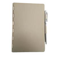 Reliure à anneaux en aluminium A4 A5 A6 A7, couverture de carnet rechargeable, pages personnalisables, logo sur mesure, usage professionnel
