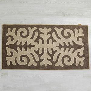 Vente en gros de tapis Shyrdak traditionnels faits à la main écologiques en feutre avec motifs Bugu Bugu Tapis et ensembles pour usage domestique à poils moyens - Product Image 2