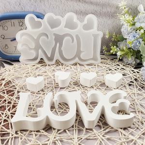 แม่พิมพ์เรซิ่นทำมือสำหรับงาน DIY ของตกแต่งสไตล์อินส์ แม่พิมพ์ซิลิโคนรูปหัวใจสำหรับตกแต่ง X0413 - Product Image 1