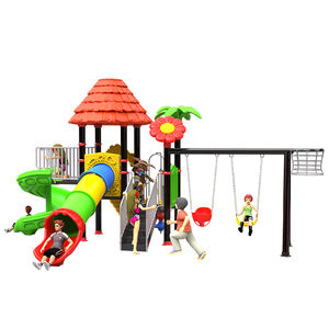 Commercieel Avonturenpark Kinderuitrusting Plastic Glijbaan Schommelset Apparatuur Buitenspeeltuin - Product Image 2