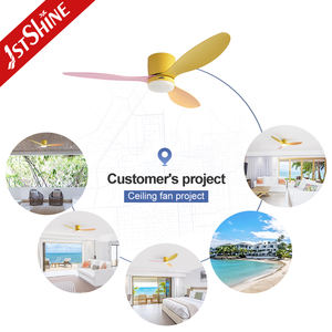 Ventilador de Techo LED 1stshine con Aspas de Colores Mixtos, Diseño DIY, Ventilador de Techo Decorativo con Luz LED - Product Image 5