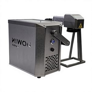 Machine de marquage laser à fibre portable haute précision refroidie par air 20W 30W 50W 100W pour aluminium et métal, compatible DXF/PLT/BMP/AI/DWG/DST - Product Image 1