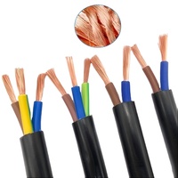 Câble TONGBAO RVV 300/500V à âme en cuivre, isolé en PVC, plat et flexible, norme européenne, 12 AWG, 234,5 conducteurs, câble de signalisation