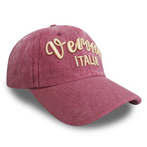 Gorra de béisbol de algodón vintage de color liso al por mayor, estilo papá, con bordado de pata de perro, deportiva, con hoja, leopardo, puntos y letras, de algodón lavado - Product Image 4