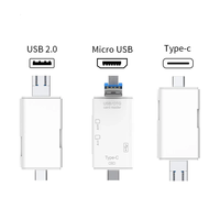 6 en 1 de alta velocidad tipo C Micro USB 2,0 a SD TF lector de tarjetas de memoria adaptador OTG para teléfono móvil Pc accesorios de Audio y vídeo