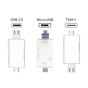 6 en 1 haute vitesse Type C <span class=keywords><strong>Micro</strong></span> <span class=keywords><strong>USB</strong></span> 2.0 <span class=keywords><strong>vers</strong></span> <span class=keywords><strong>SD</strong></span> TF lecteur de carte mémoire <span class=keywords><strong>adaptateur</strong></span> OTG pour téléphone portable Pc accessoires Audio et vidéo - Product Image 5