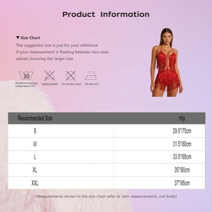 Vestido de baile de salón competitivo al por mayor para mujer, mono brillante con flecos para danza del vientre, tango y cha-cha. - Product Image 6