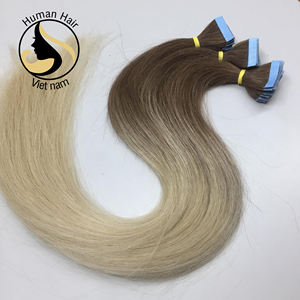 Ombré — bande d'extensions de cheveux humains, 2020, naturels, couleur, blond, vente en gros - Product Image 5
