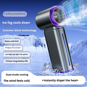 Portable Facial <b>Mist</b> Fan Detachable Water Tank Ice <b>Mist</b> Hair Dryer Spa Cooling Fan for Home Travel - Product Image 3