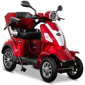 Scooter de 4 ruedas compatible con ADA para discapacitados con certificación médica y asiento antibacteriano - Product Image 1