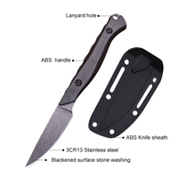 Couteau de chasse en acier 3cr13, lame fixe, couteau d'autodéfense pour le camping en plein air, outils tactiques EDC