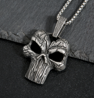 2024 personnalité tendance Punk Punisher vintage pendentif hommes collier bonne vente DMP 081