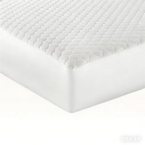 Protège-matelas de luxe en polyester biologique respirant, rafraîchissant, imperméable, antidérapant, <span class=keywords><strong>Cal</strong></span> King, 300 GSM, matelassé, silencieux, lavable en machine - Product Image 1