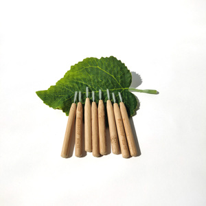 Logotipo personalizado Eco-Friendly Home Dental <span class=keywords><strong>Interproximal</strong></span> I Shape Bambú Interdental <span class=keywords><strong>Cepillo</strong></span> de <span class=keywords><strong>dientes</strong></span> suave Ortodoncia Antibacteriano - Product Image 4