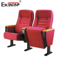 Chaises de théâtre Ekintop, mobilier d'église, chaise d'auditorium, mobilier de théâtre moderne, chaise pliante avec tablette d'écriture