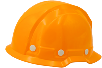 Casque de sécurité léger orange FRP avec CE EN 397 pour les travailleurs de la fonderie résistance aux hautes températures